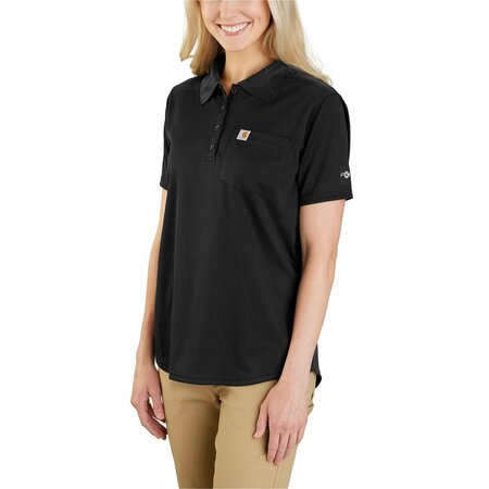 CARHARTT Women's TK5293 W Force  Rlxd Fit LW SS P XXL REG Short Sleeve Relaxed Black TK5293-W / 105810-N04XXLREG